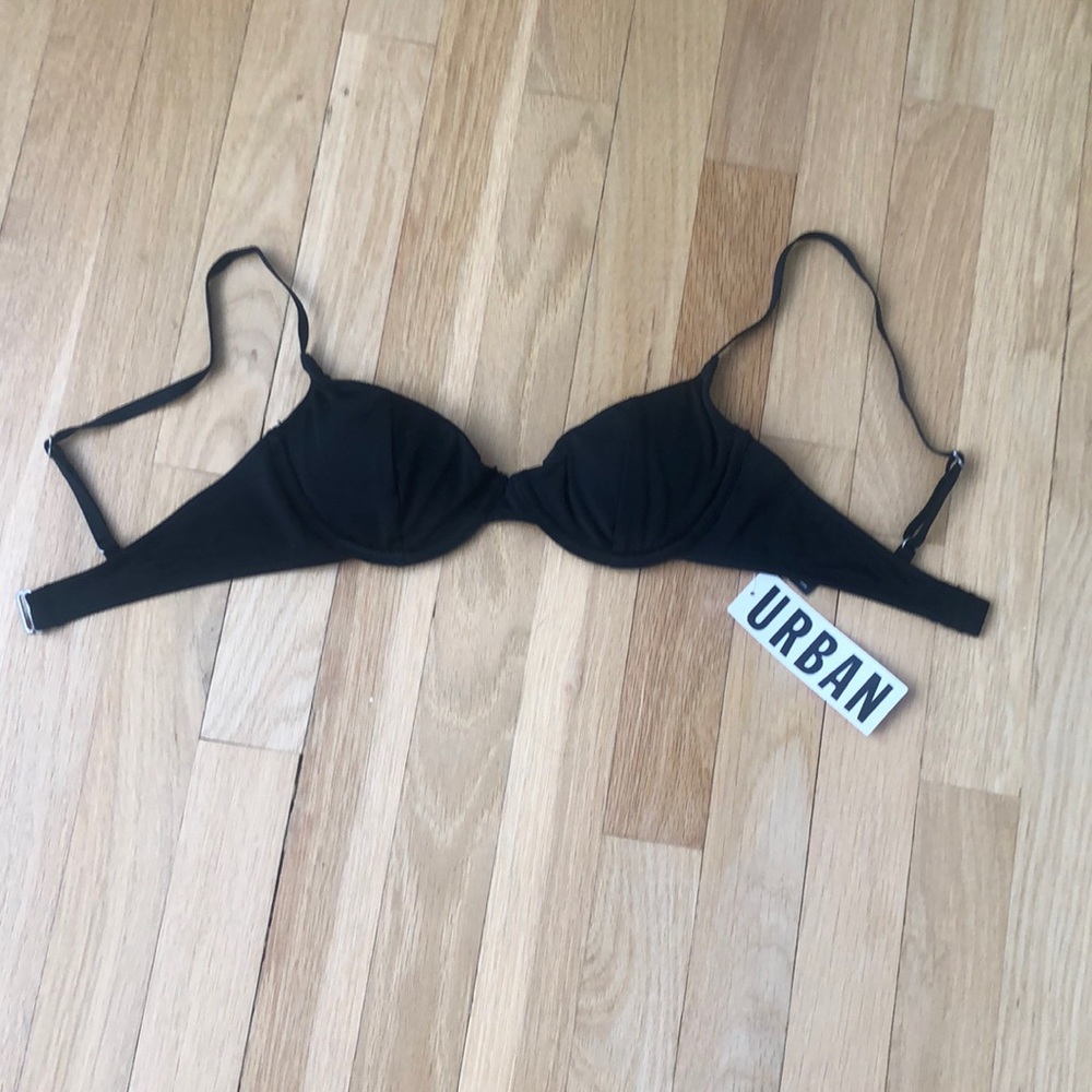 NWT Urban Outfitters Out From Under Black Size XS Bra/Balconette Bikini Top
